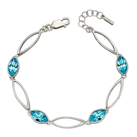 Fiorelli Silver Aqua Crystal Bracelet B5211A