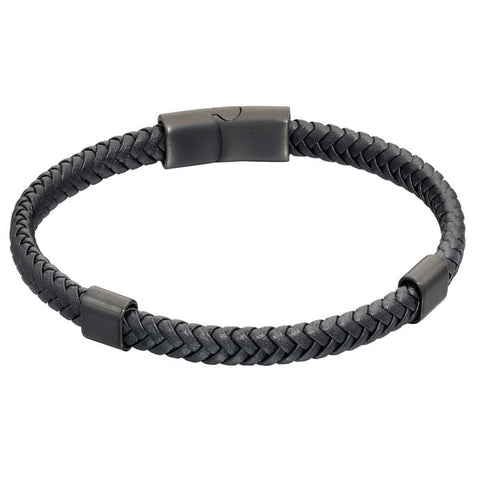 Fred Bennett Recycled Leather Mens Bracelet B5322