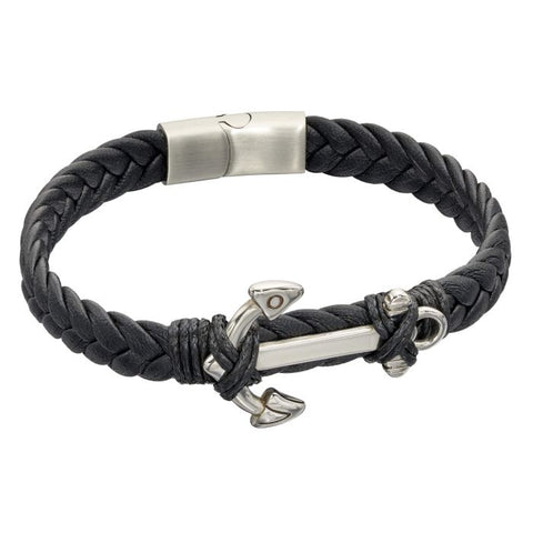 Fred Bennett Recycled Leather Mens Bracelet B5323