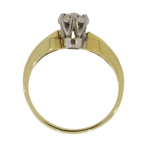 Pre Owned 18ct Yellow Gold 0.31ct Diamond Solitaire Ring