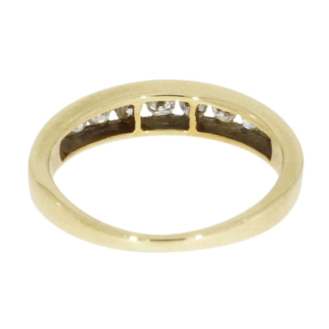 Pre Owned 9ct Yellow Gold 0.33cts Diamond Half Eternity Ring | H&H