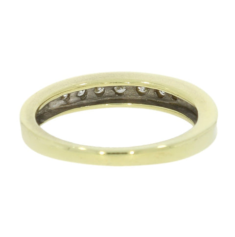 Pre Owned 18ct Yellow Gold 0.16cts Diamond Half Eternity Ring | H&H