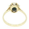 Pre Owned 9ct Yellow Gold Sapphire and Diamond Cluster Ring
