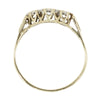 Pre Owned 9ct Yellow Gold Diamond Trilogy Ring