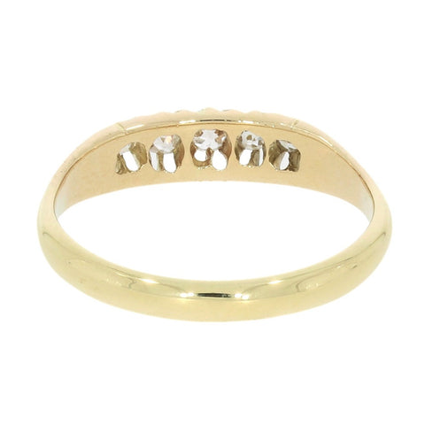 Pre Owned 18ct Yellow Gold 5 Stone 0.25cts Diamond Ring | H&H