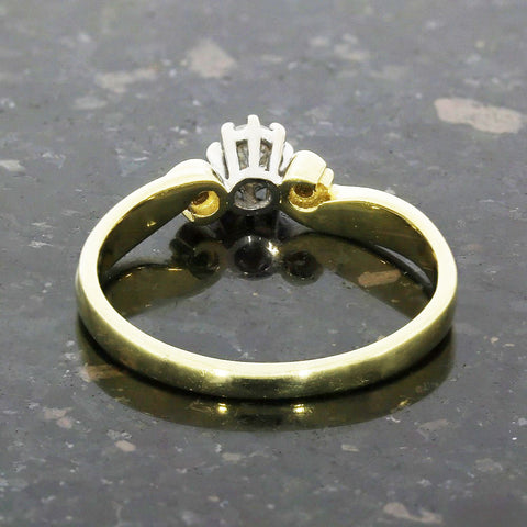 Pre Owned 18ct Yellow Gold Diamond Solitaire Ring