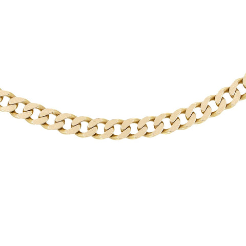 Pre Owned 9ct Yellow Gold Mens Curb Chain | H&H Family Jewellers