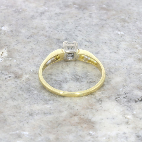 Pre Owned Ladies 18ct Yellow Gold 0.15cts Diamond Solitaire Ring | H&H 