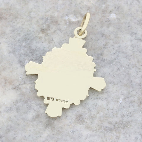 Pre Owned 9ct Yellow Gold St Christophers Cross Pendant