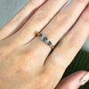 18ct Gold Sapphire And 0.10cts Diamond Dress Ring Pre Owned | H&H 