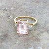 14ct Yellow Gold Morganite and Diamond Dress Ring Pre Owned | H&H 