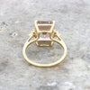 14ct Yellow Gold Morganite and Diamond Dress Ring Pre Owned | H&H 