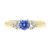 18ct Yellow Gold Heart Shape Sapphire and Diamond Ring | H&H 