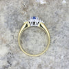 18ct Yellow Gold Heart Shape Sapphire and Diamond Ring | H&H 