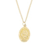 9ct Yellow Gold St Christopher Pendant With 9ct Gold Curb Chain | H&H