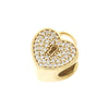 Rare Pandora 14ct Gold CZ Set Heart Padlock Charm 750833CZ | H&H