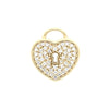 Rare Pandora 14ct Gold CZ Set Heart Padlock Charm 750833CZ | H&H
