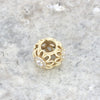 Pre Owned Rare Pandora 14ct Gold Round Daisy Stone Set Charm CH1324 | H&H