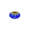 Genuine Pandora 14ct Gold Round Blue Murano Glass Charm CH1331 | H&H