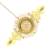 Vintage 15ct Yellow Gold Philigree Diamond Set Brooch Pre Owned | H&H