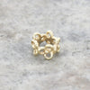 Genuine Pandora 14ct Gold Trinity Flower Spacer Charm Pre Owned CH1346