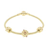 Genuine 14ct Gold Pandora Charm Bracelet 19cm With Charms Pre Owned CH1347