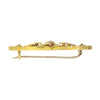 Vintage 15ct Yellow Gold Ruby Diamond Set Brooch 1909 | H&H