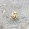 Genuine Pandora 14ct Gold Open Hearts Spacer Charm Pre Owned CH1352 | H&H