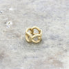 Genuine Pandora 14ct Gold Open Hearts Spacer Charm Pre Owned CH1352 | H&H