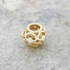 Pandora 14ct Gold Open Sparkling Diamond Heart Charm 750466D | H&H