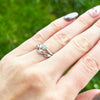 Boodles Platinum Natural Diamond Solitaire Ring and Wedding Band Set Pre Owned CH1367