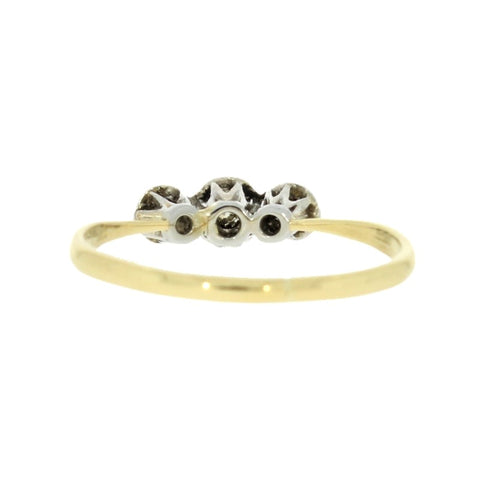Pre Owned 18ct Yellow Gold Three Stone 0.12cts Diamond Ring | H&H