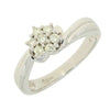 Pre Owned 18ct White Gold 0.35cts Diamond Cluster Ring