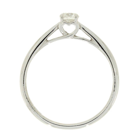 Pre Owned 9ct White Gold 0.25ct Diamond Solitaire Ring | H&H