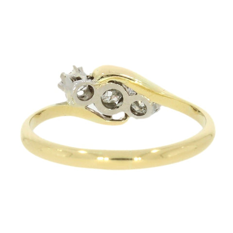 Pre Owned 18ct Yellow Gold Three Stone 0.23cts Diamond Ring | H&H