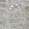 Sterling Silver Heavy Curb Mens Bracelet CH1339 | H&H