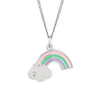 D for Diamond Sterling Silver Rainbow Necklace N4488