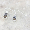 Derbyshire Blue John Sterling Silver Pear Shape Drop Earrings
