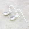 Derbyshire Blue John Sterling Silver Pear Shape Drop Earrings