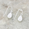 Derbyshire Blue John Sterling Silver Pear Shape Drop Earrings - DBJ191