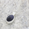 Derbyshire Blue John and Blue Goldstone Silver Pendant and Chain