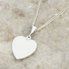 Derbyshire Blue John Sterling Silver Heart Pendant and Chain