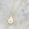 Derbyshire Blue John 9ct Yellow Gold Pendant and Gold Plated Chain