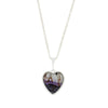 Derbyshire Blue John Heart Pendant and Chain