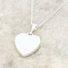 Derbyshire Blue John Heart Pendant and Chain