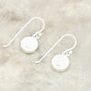 Derbyshire Blue John Sterling Silver Round Drop Earrings