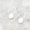 Derbyshire Blue John Sterling Silver Oval Drop Earrings