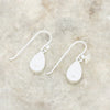 Derbyshire Blue John Sterling Silver Pear Shape Drop Earrings