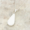 Derbyshire Blue John Slim Pear Shape Pendant and Chain