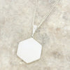 Derbyshire Blue John Hexagonal Shape Pendant and Chain